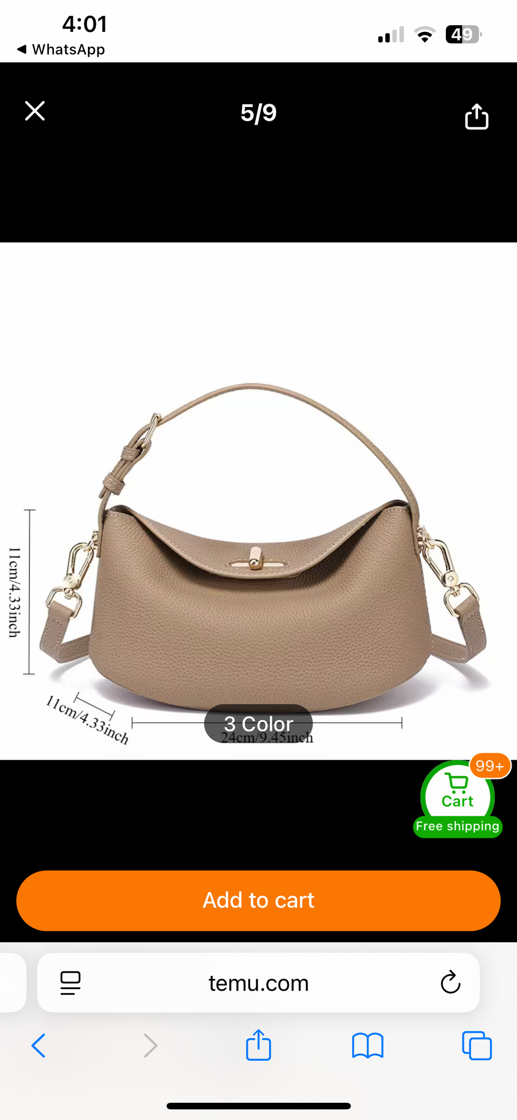 Stylish versatile Classy Genuine Leather Handbag
