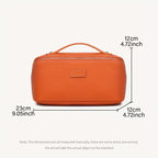 Large Genuine Leather Vanity Bag for Women